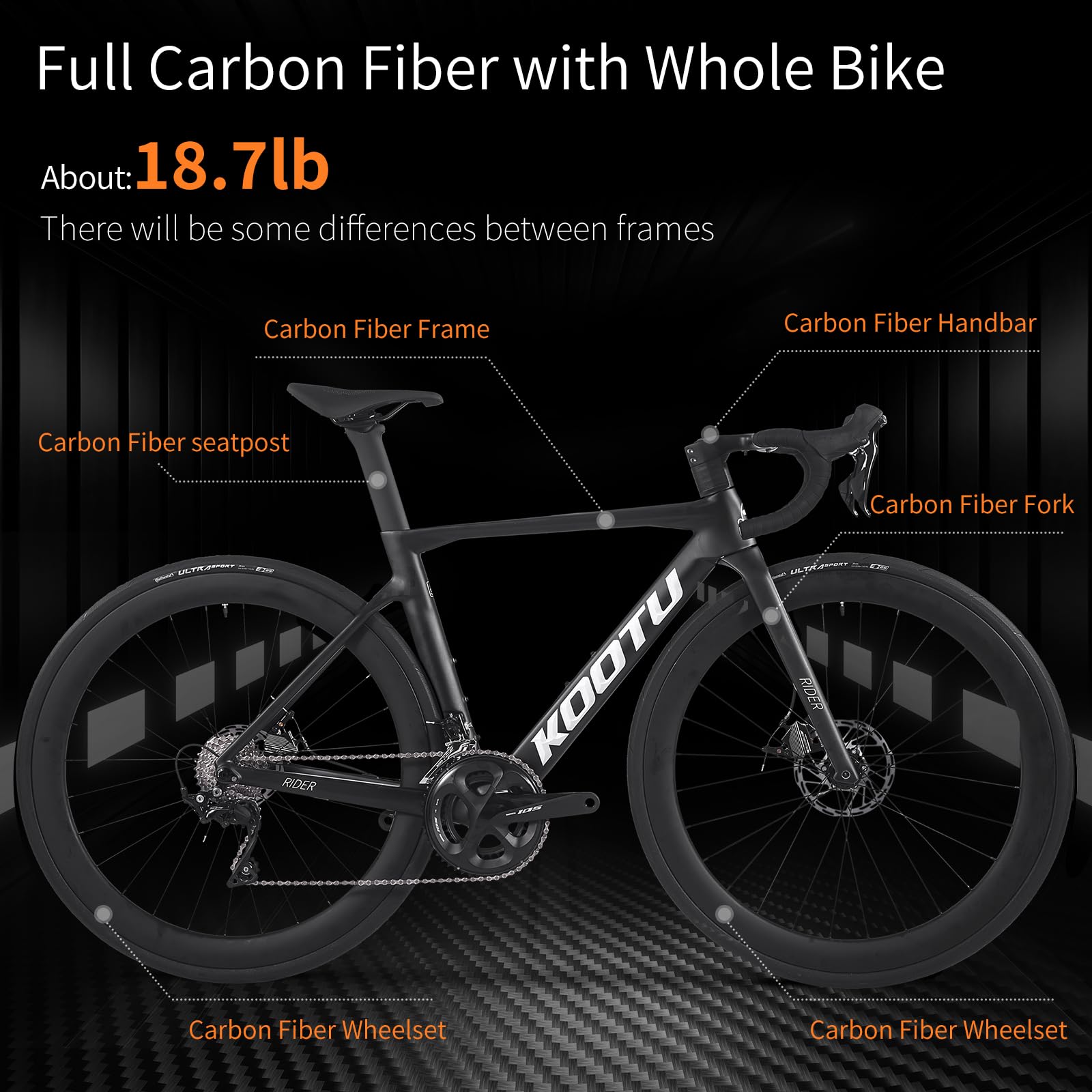 Rider 5.1 Disc Brake Carbon Road Bike