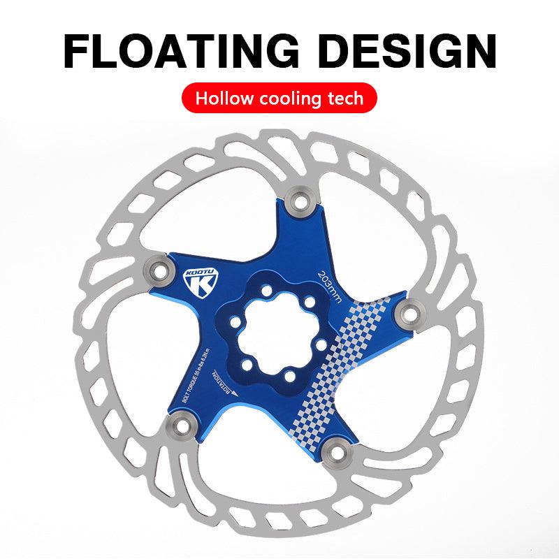 140mm/160mm/180mm/203mm Lightweight Floating Bicycle Brake Disc Stainless Steel Cooling Brake Rotors