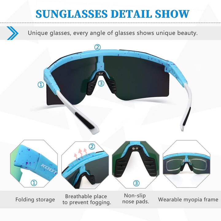 Polarized Sports Sunglasses For Men Women-KOOTU BIKE