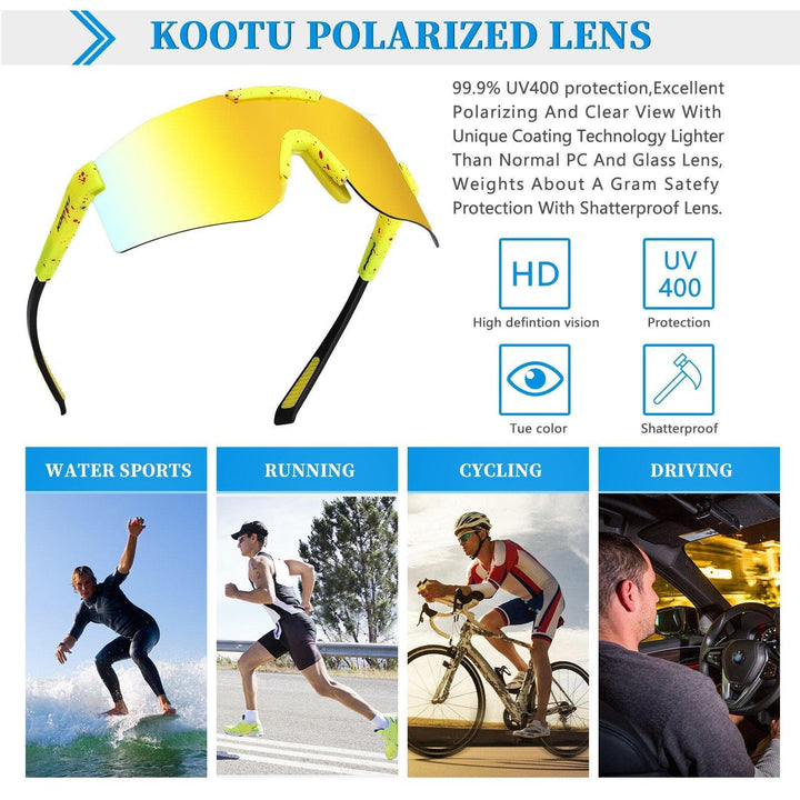 Polarized Sports Sunglasses For Men Women-KOOTU BIKE