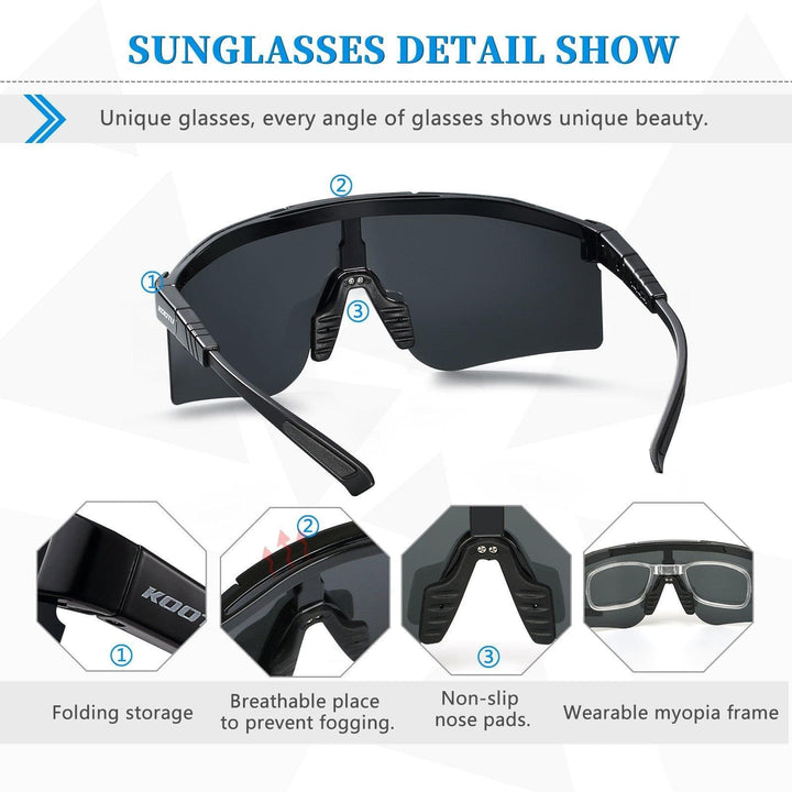 Polarized Sports Sunglasses For Men Women-KOOTU BIKE