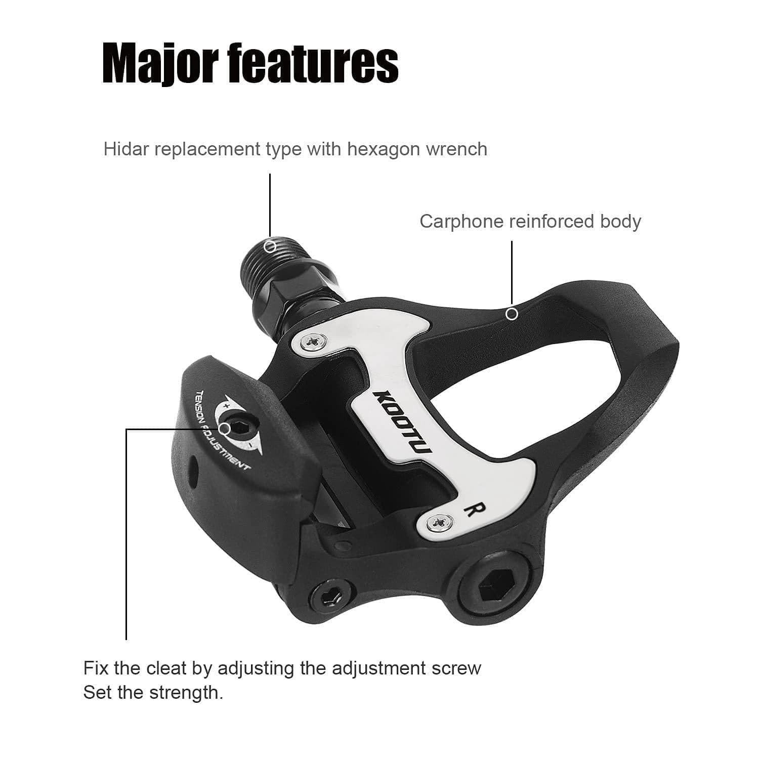 SPD Pedals for SHIMANO SPD System Clipless Pedal Bike Bicyle Lock 